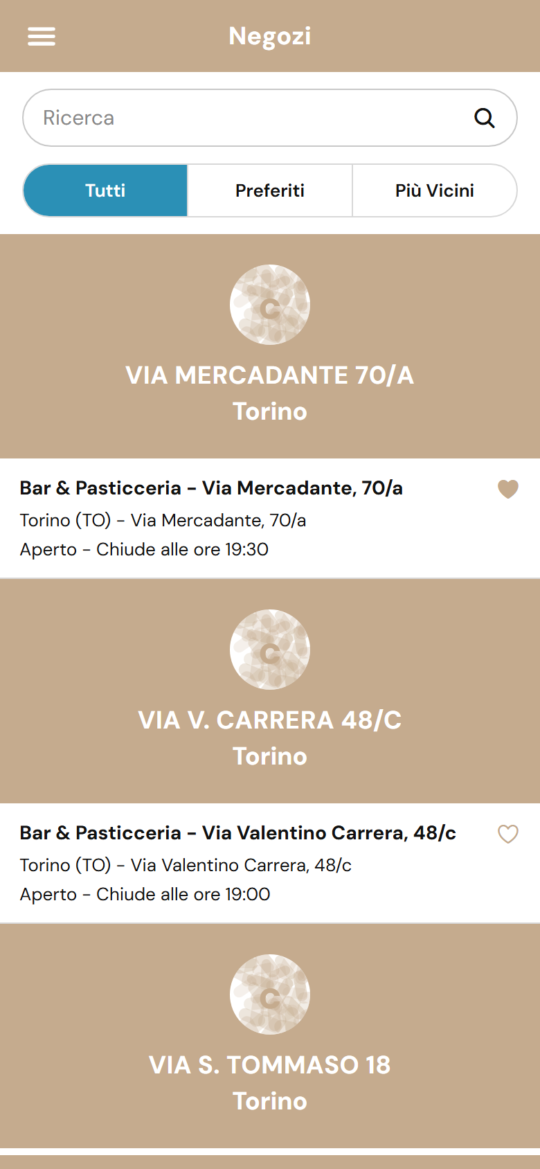 casabruma shop list screen